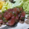 ゆしゅな's cooksnap of when they made 【ぐうたら】まぐろユッケ.
