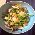 J_son's cooksnap of when they made かぶの葉と海老の中華炒め.
