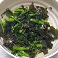 おにもつちゃん's cooksnap of when they made 春菊とのりのナムル.