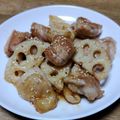 和☆2049's cooksnap of when they made ご飯がすすむ〜♡鶏肉とれんこんの甘辛炒め.