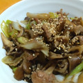 ちーまぐ's cooksnap of when they made 簡単＊舞茸と長葱と豚肉のぽん酢炒め＊.