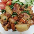 クックHBQ370☆'s cooksnap of when they made 鶏もも肉と山芋の照焼き.
