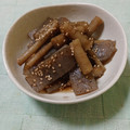 ﾁｲﾁｬﾝﾏﾏ's cooksnap of when they made シンプル♪　牛蒡と蒟蒻の煮物.