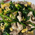 ニカちん's cooksnap of when they made 豚肉とほうれん草のふわふわ卵炒め.