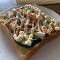 ゆいランラン's cooksnap of when they made カニカマ✿きゅうりトースト.