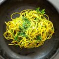 ひさかた's cooksnap of when they made リングイーニ香草レモンソース.
