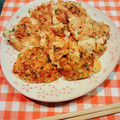 ペンギンらぶ♪'s cooksnap of when they made 簡単★豆腐とカニカマのふわふわ焼き.