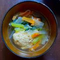 秋実's cooksnap of when they made 小松菜と鶏だんごのスープ.