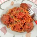 在宅勤務のおじさん's cooksnap of when they made ワンパンで簡単！ミートボールパスタ.