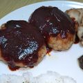 muraura's cooksnap of when they made 豚ひき肉の簡単ハンバーグ.