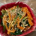 kisberry's cooksnap of when they made ほうれん草のコチュジャン和え常備菜。.