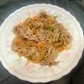 スポ刈り's cooksnap of when they made フライパンいらずの辛口チャプチェ.