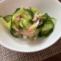 たーそ's cooksnap of when they made きゅうりとさば水煮缶の酢のもの.