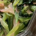 MULA's cooksnap of when they made 時短レシピ♪ラデッシュと青菜のナムル.