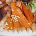 ちゃちゅ2's cooksnap of when they made レンジで1分半！人参のきんぴら☆お弁当.