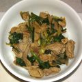 ミロ9607's cooksnap of when they made 長ネギとホウレン草で♪アツアツ豚こま丼.