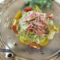 4児男子母さんの台所's cooksnap of when they made つめたい麺♬簡単ごまだれラーメンサラダ.