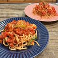 ShOkOtArO✰'s cooksnap of when they made 海老とニンニクのトマトソースパスタ.