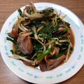ラフロイグ31年's cooksnap of when they made ☼臭みなし♪鶏レバにらもやし炒め.
