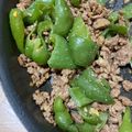 mamemami's cooksnap of when they made 【簡単】牛ひき肉とピーマンの炒め物.