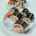 みぽぽ37's cooksnap of when they made ラップでキレイ☆巻き寿司の切り方.