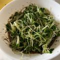 ｏｇａｃｈａｎ's cooksnap of when they made 栄養満点♪豆苗の黒ごま合え★.