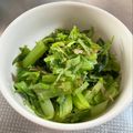 azbjbn's cooksnap of when they made 大葉とワサビが香る小松菜のお浸し.