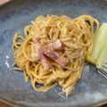 chiimanma's cooksnap of when they made フライパンひとつで☆カルボナーラ.