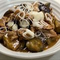 neichin's cooksnap of when they made こってり旨々！豚ばら薄切り肉なす角煮の味.