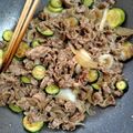 マキマキ913's cooksnap of when they made ズッキーニと牛肉のピリ辛炒め.