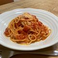 もなか's cooksnap of when they made 至福のベーコンとトマトのレンチンパスタ.