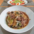 イベ長's cooksnap of when they made フライパンでラム肉のジンギスカン風.