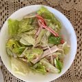 ☆yopipi's cooksnap of when they made 子供大好き！レタスとカニカマのマヨサラダ.