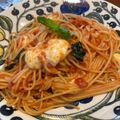 愛猫ベリー's cooksnap of when they made トマトとモッツァレラの絶品パスタ♡.