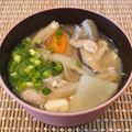 あーこ姐's cooksnap of when they made 野菜たっぷり♪我が家の豚汁.