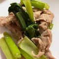 mantacarp's cooksnap of when they made 豚肉と小松菜のオイスターソース炒め.