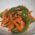 fu♪♪'s cooksnap of when they made ピーマンとにんじんの南蛮ツナ炒め.