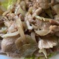 ayu's cooksnap of when they made 豚肉と玉ねぎの炒め物(焼肉のたれ).