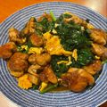 さゆびん's cooksnap of when they made つるむらさきと豚肉の牡蠣油炒め。.