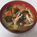 きらり流れ星's cooksnap of when they made きのこたっぷりの味噌汁.