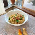 キンプリ's cooksnap of when they made ウインナーとピーマンのウスターカレー炒飯.