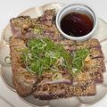 mikko6's cooksnap of when they made 鮪や鰹でゴマの黄金焼き・にんにくポン酢.