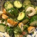 sacching's cooksnap of when they made きゅうりとちくわの梅大葉味噌和え.
