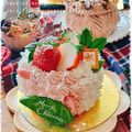 ＴＷＯＨＥＡＲＴＳ's cooksnap of when they made 彩り綺麗！　イチゴムースケーキ.