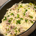 マユポロ's cooksnap of when they made 節約！鍋ひとつ！豚小間と白菜のチーズ蒸し.