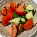 ヨシヨッシー's cooksnap of when they made きゅうりとトマトの塩昆布入り中華風和え.