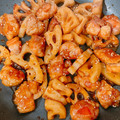 しばちゃそ's cooksnap of when they made 簡単にもう一品☆鶏と蓮根の甘酢炒め煮.