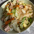 yu228's cooksnap of when they made 豚コマで和風焼きうどん.