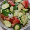 ヨシヨッシー's cooksnap of when they made トマトときゅうりのさっぱりサラダ.