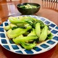 Superlittleboo's cooksnap of when they made 青梗菜ときのこのオイスターソース炒め.